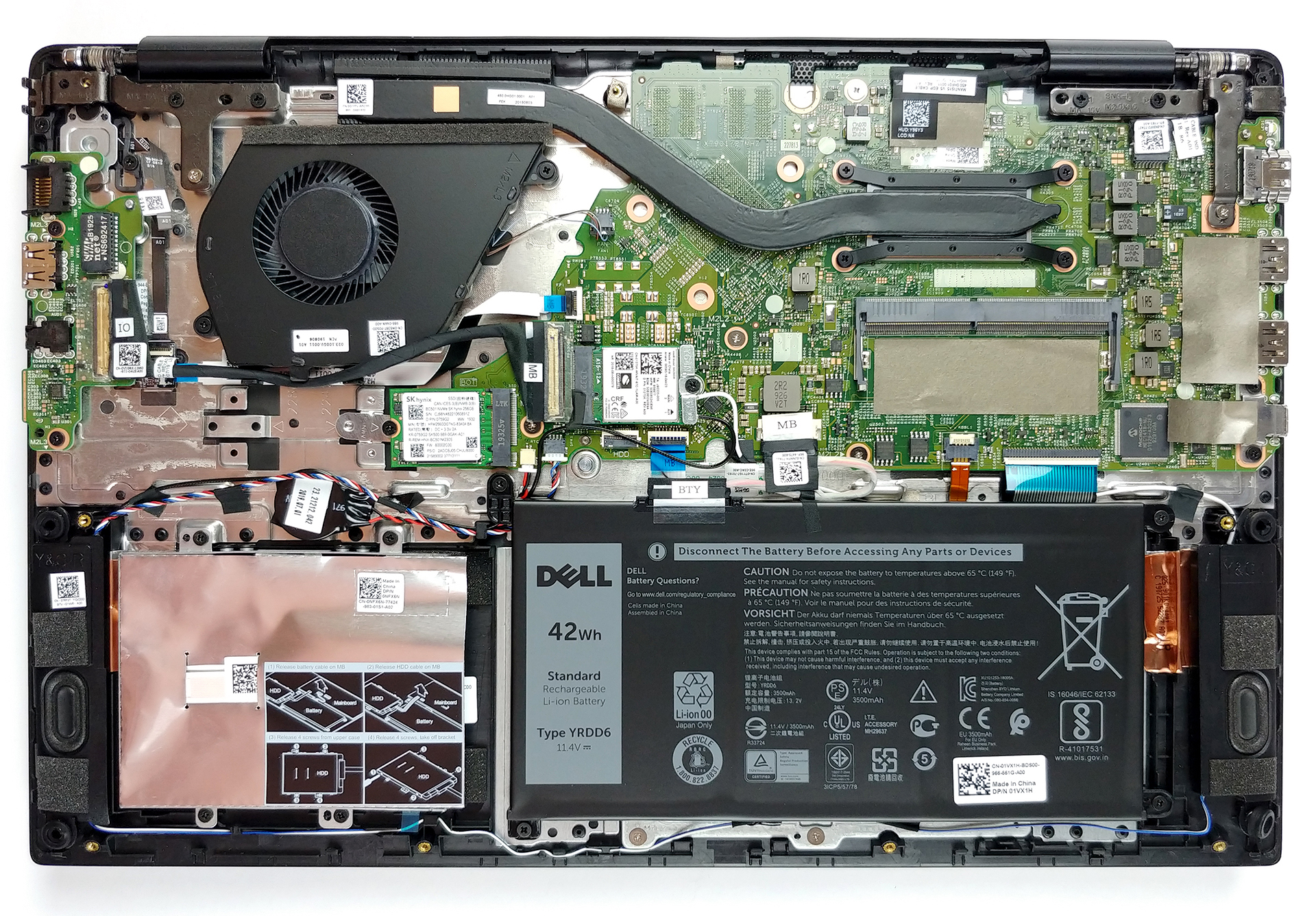 How to replace and fix DELL DELL Vostro Inspiron 5590 5598 LED 0MYX32 450.0HF01.0011 LCD Cable (Dell Vostro 5590)